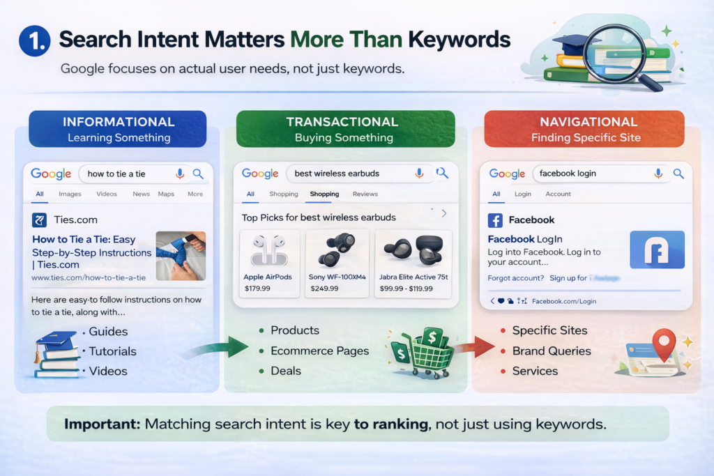 intent serachof user