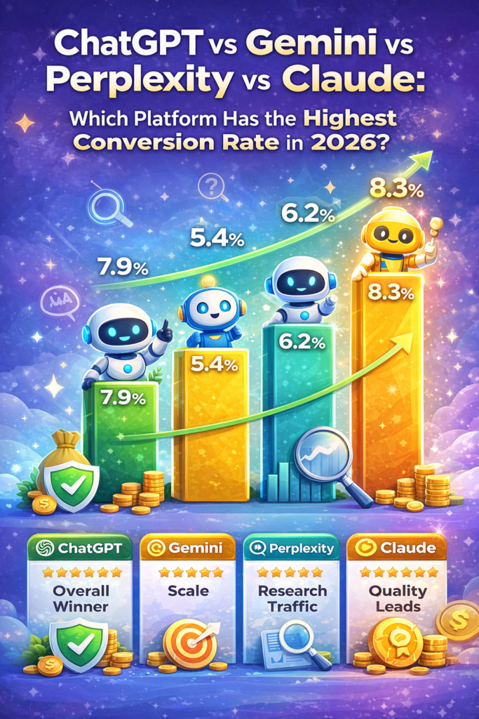 ChatGPT vs Gemini vs Perplexity vs Claude: Which Platform Has the Highest Conversion Rate in 2026?