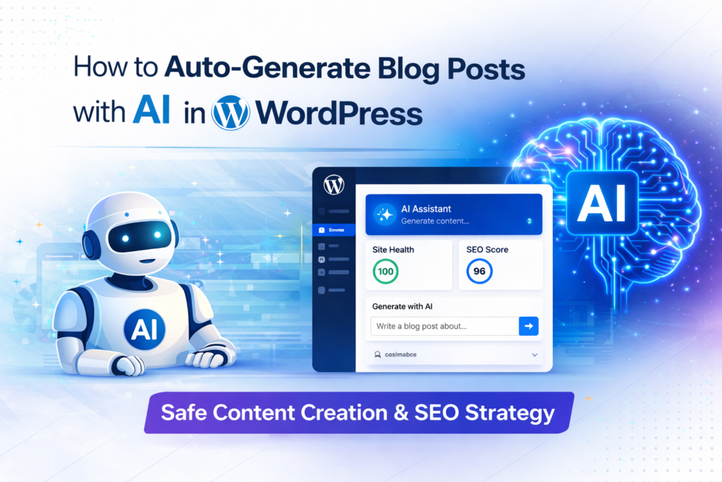 How to Auto-Generate Blog Content in WordPress Using AI (Safe SEO Method)