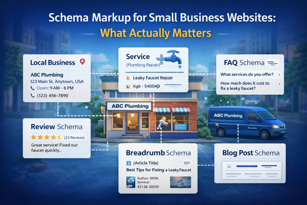 Schema Markup for Small Business Websites: What Actually Matters