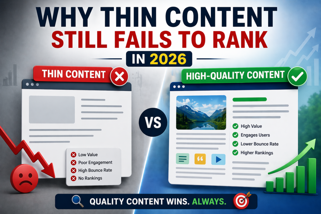 Why Thin Content Still Fails to Rank in 2026