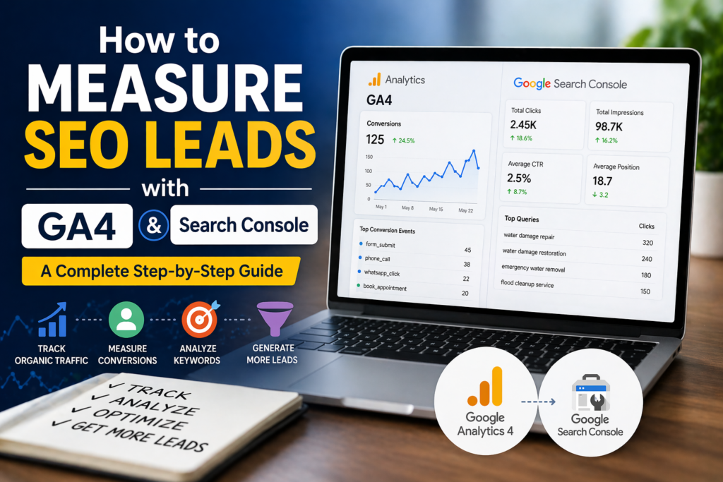 How to Measure SEO Leads with GA4 and Search Console (Real Tracking Guide for Businesses)
