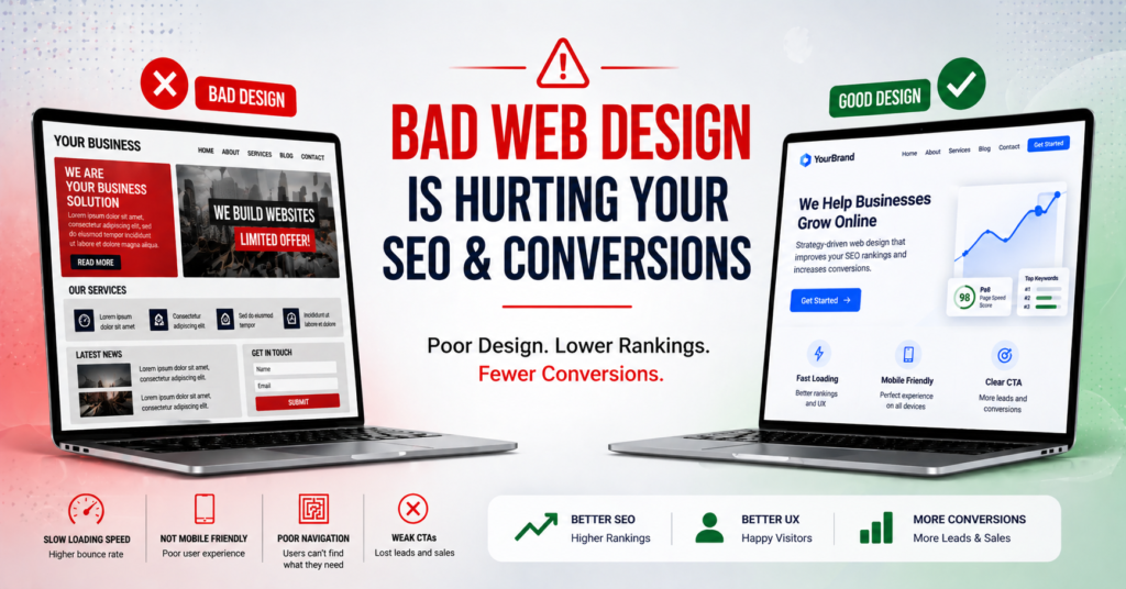 Why Your Web Design Is Hurting SEO and Conversions
