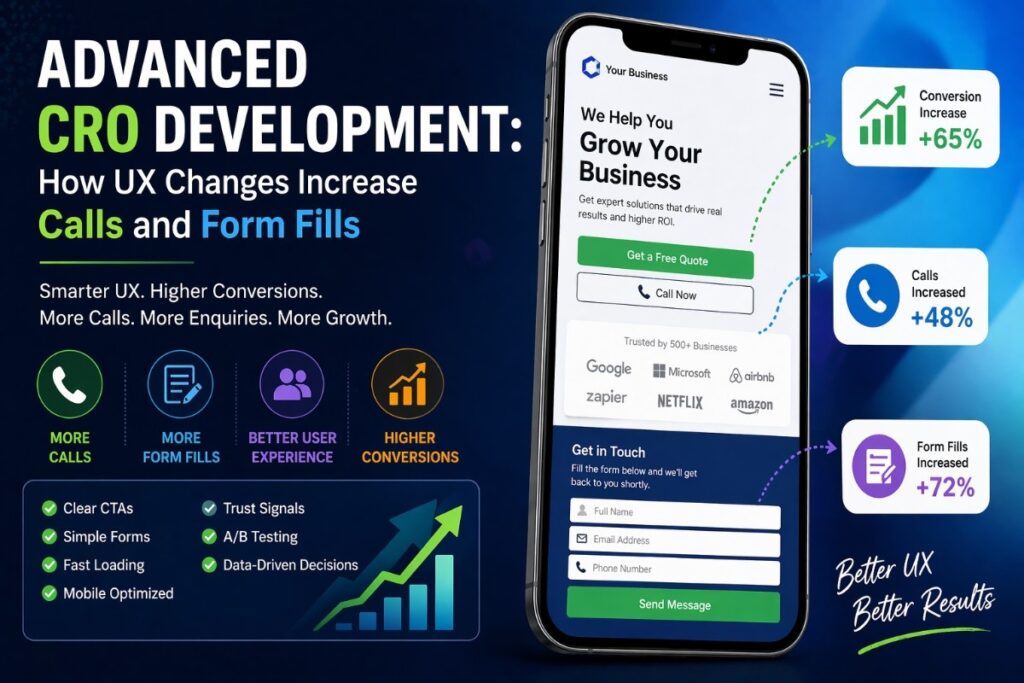 Advanced CRO Development: How UX Changes Increase Calls and Form Fills