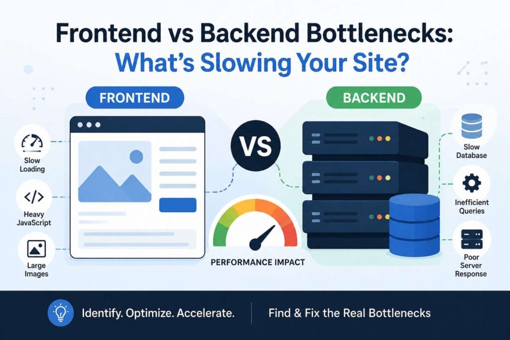 Frontend vs Backend Bottlenecks: What’s Slowing Your Site?
