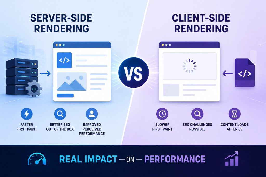 Server-Side Rendering vs Client-Side Rendering: Real Impact on Performance