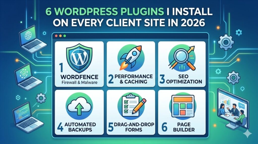 6 WordPress Plugins I Install on Every Client Site in 2026