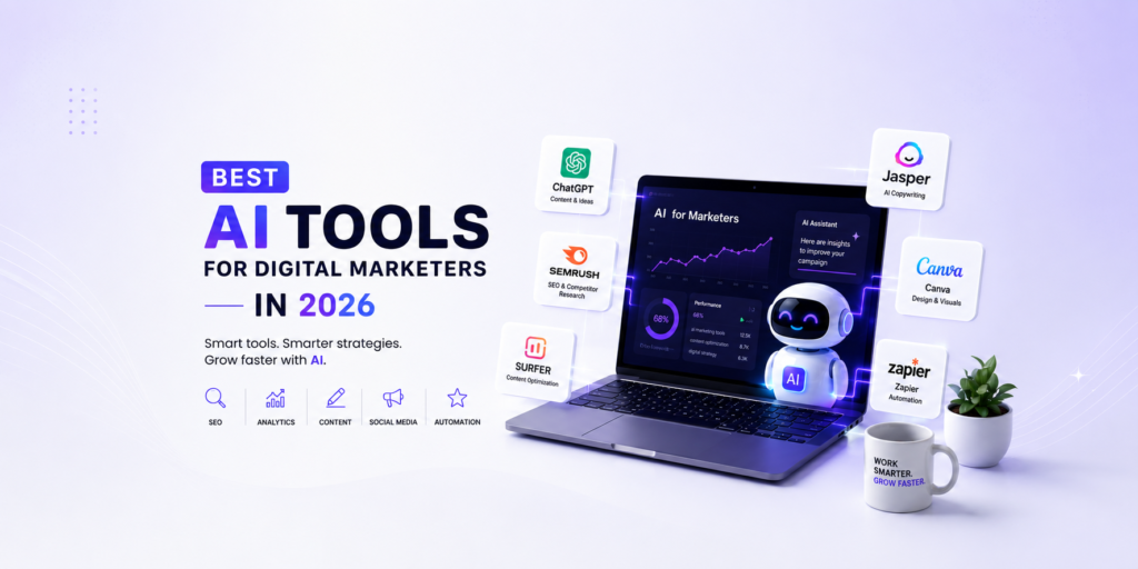 Best AI tools for digital marketers in 2026