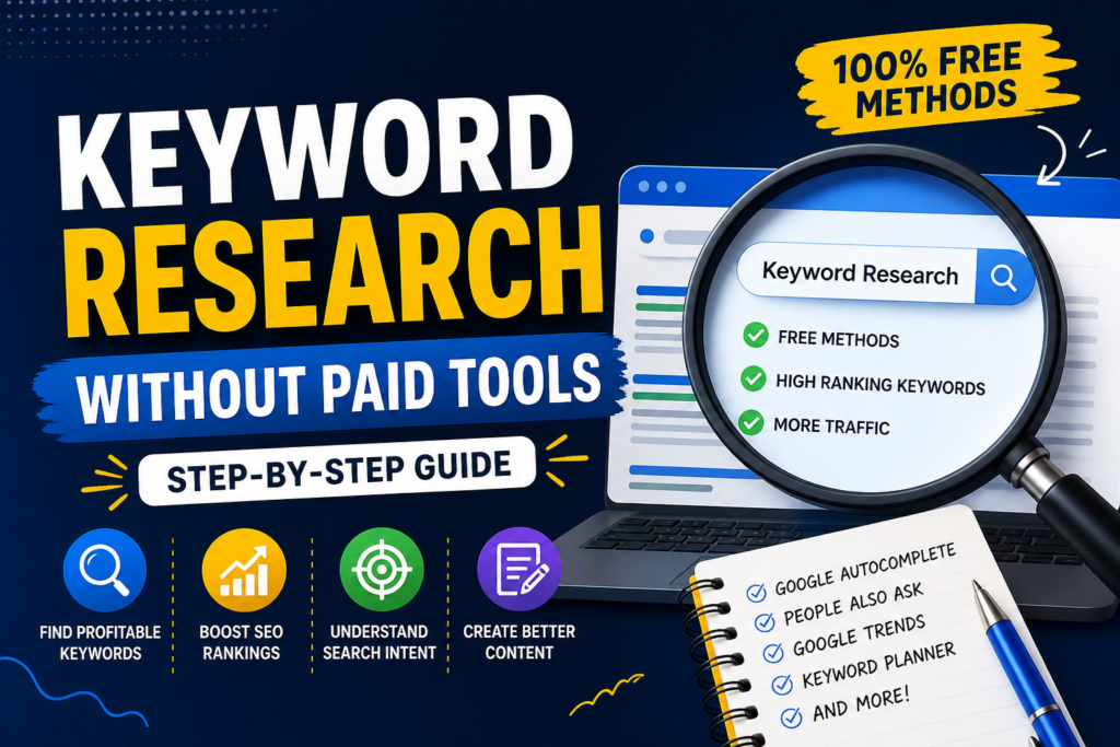 Keyword Research Without Paid Tools (Step-by-Step Guide for Beginners)