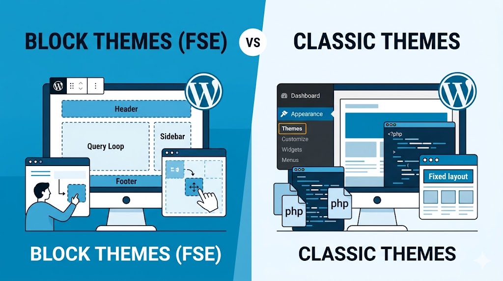 Block Themes vs Classic Themes in WordPress